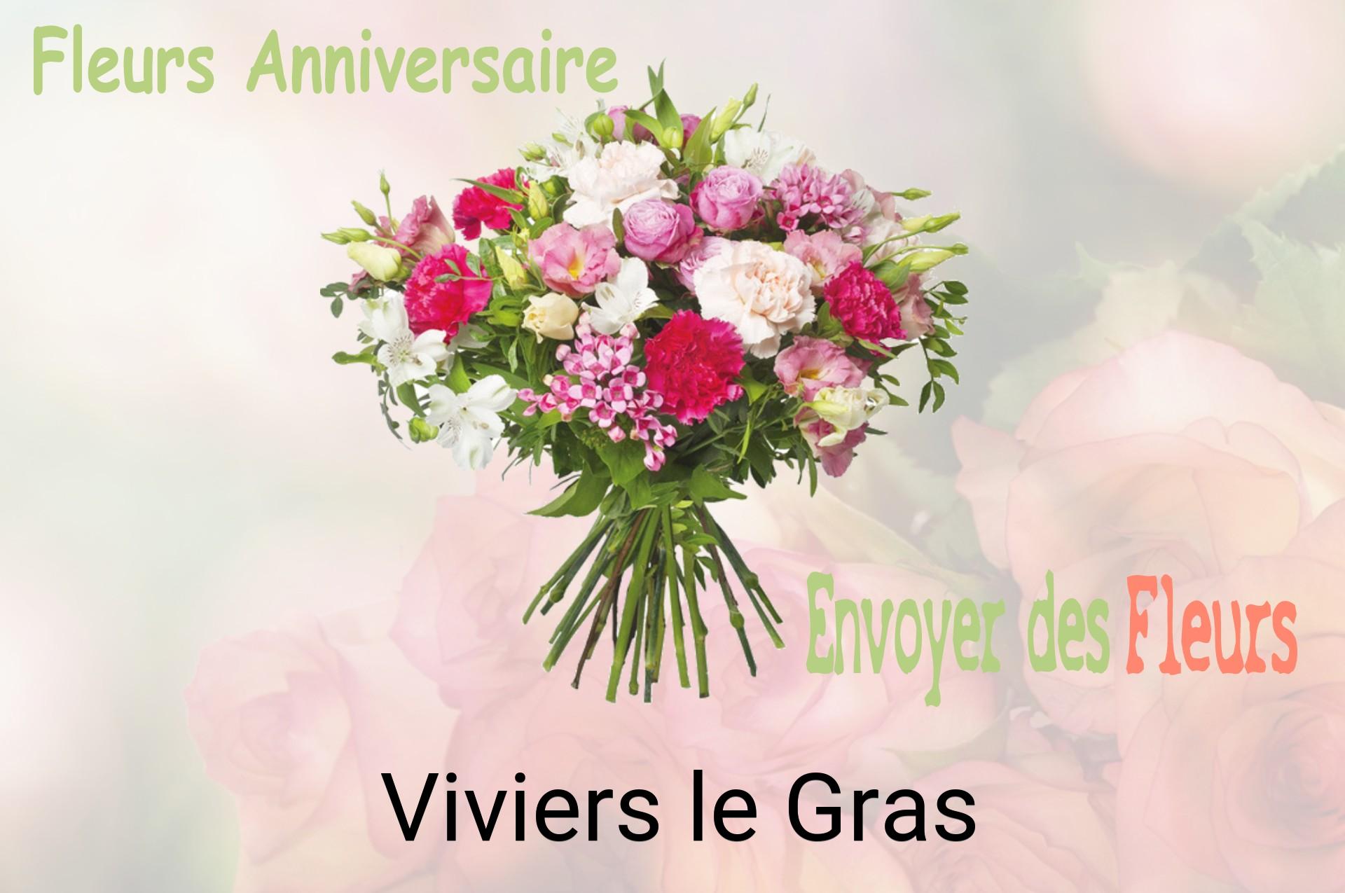 Bouquet de fleurs d’anniversaire livré à Viviers-le-Gras