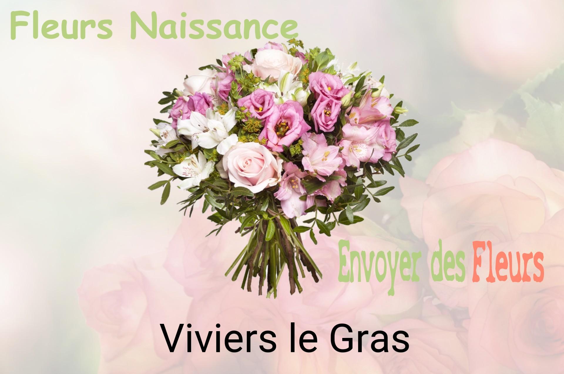 Bouquet de fleurs de naissance livré à Viviers-le-Gras